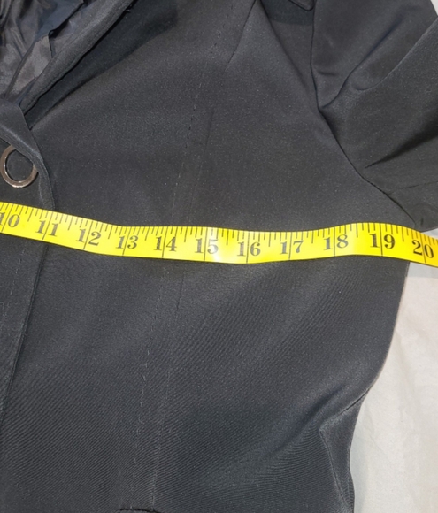 Anne Klein Women's Size M. Black Coat polished work career casual everyday - Picture 10 of 12
